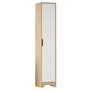 Hanah Home Armario Multiusos LIB3-SW Roble y Blanco
